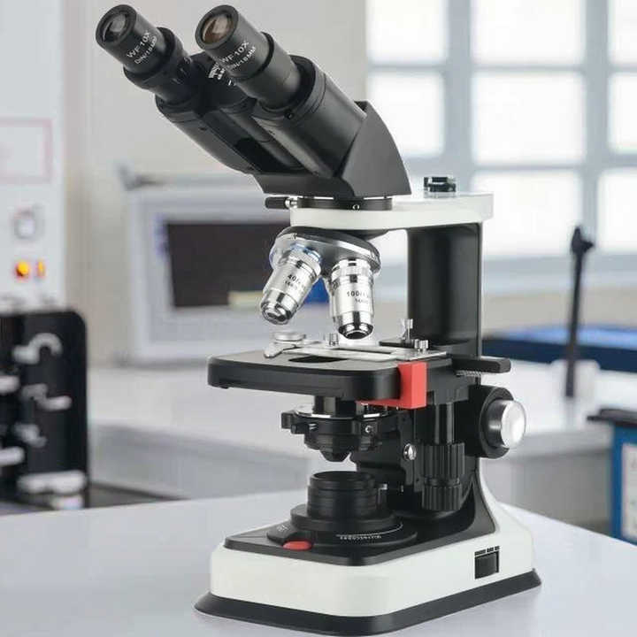 Professional Binocular Biological Compound Microscope with Plan ...