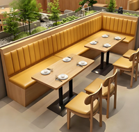 Canapé de restaurant sur mesure pour restaurant à thème, cantine commerciale, restaurant chinois, restaurant de hotpot et de barbecue, ensemble de mobilier de salle à manger