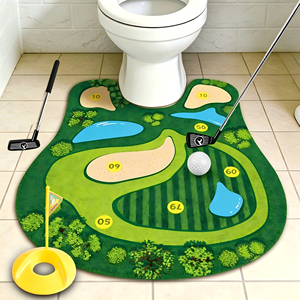 Ensemble <span class=keywords><strong>de</strong></span> jeu <span class=keywords><strong>de</strong></span> <span class=keywords><strong>golf</strong></span> <span class=keywords><strong>de</strong></span> <span class=keywords><strong>toilette</strong></span>, <span class=keywords><strong>tapis</strong></span> <span class=keywords><strong>de</strong></span> putting miniature amusant pour l'intérieur, kit <span class=keywords><strong>de</strong></span> jeu, accessoire <span class=keywords><strong>de</strong></span> <span class=keywords><strong>golf</strong></span> fantaisie, cadeau pour les amateurs <span class=keywords><strong>de</strong></span> <span class=keywords><strong>golf</strong></span>, hommes - Product Image 3