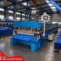 Machine de formage de rouleaux de tuiles émaillées Lian Nai, équipement pour panneaux de toiture en acier, production de maisons préfabriquées en structure acier