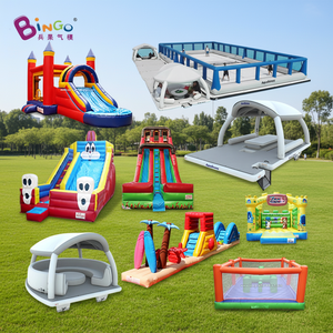 Château <span class=keywords><strong>gonflable</strong></span> d'extérieur en PVC Bingo Factory Design pour activités ludiques, jeux de saut amusants et toboggan <span class=keywords><strong>gonflable</strong></span> - Product Image 1