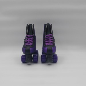 Patins <span class=keywords><strong>à</strong></span> roulettes en PVC en cuir pailleté de qualité professionnelle chaîne réglable pour enfants et adultes chaussures de patin <span class=keywords><strong>à</strong></span> roulettes clignotantes - Product Image 3