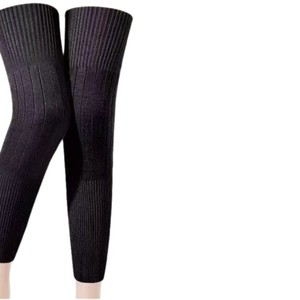 Otoño Invierno calidez para hombres mujeres engrosada rodilla cubierta antideslizante forro polar protectores de piernas contra el frío viejo - Product Image 6