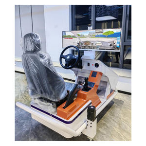Simulateur de conduite automobile en métal pour débutants, options de conduite à gauche ou à droite, volant, embrayage, pédales, aéroport - Product Image 6