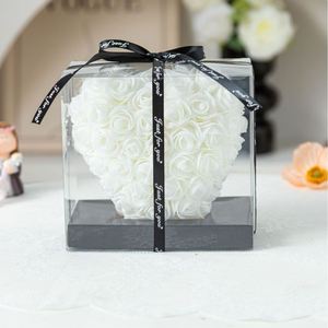 Ornement floral Romantifoam en forme de cœur de pêche, rose artificielle en PE, boîte cadeau, best-seller transfrontalier pour la Saint-Valentin, Chine - Product Image 2