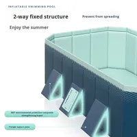 Piscine gonflable en PVC Aucune installation requise Piscine de bain pour enfants Ménage Grande piscine extérieure