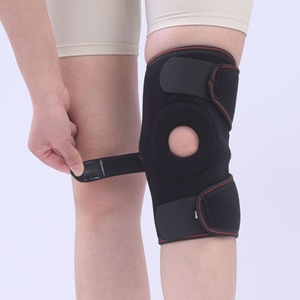 Genouillères de protection en néoprène de qualité <span class=keywords><strong>médicale</strong></span> pour sports de plein air, douces, chaudes, légères, avec rembourrage épais pour soulager la douleur, idéales pour les sports de printemps - Product Image 1
