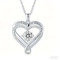 Collier Cœur d'Amour Éternel Transfrontalier avec Nœud d'Amour, Double Couche en Bambou, Douze Pierres de Naissance, Cadeau Fête des Mères pour Femme