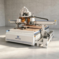 Centre CNC ATC 2030 robuste pour le bois avec magazine à 12 outils et refroidissement par brumisation pour le bois massif