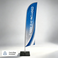 Kit de drapeaux Triton Blade, plusieurs tailles disponibles, panneau publicitaire extérieur