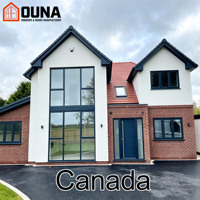 Ventana Corredera de Aluminio con Certificación CSA para Proyecto OUNA en Canadá, Ventana Panorámica con Vidrio Templado de Alta Eficiencia Energética