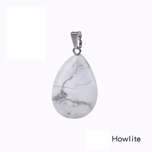 Collier pendentif en pierre de guérison naturelle, pendentif en forme de goutte d'eau, multicolore, en cristal de Quartz naturel, boucle en <span class=keywords><strong>acier</strong></span> inoxydable - Product Image 4