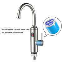 Robinet électrique à affichage numérique Led robinet d'eau chaude chauffe-eau intelligent automatique chauffage sans réservoir robinet de cuisine