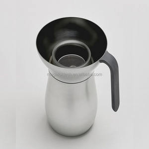 Bouilloire à thé en acier inoxydable pour cuisinière <span class=keywords><strong>avec</strong></span> <span class=keywords><strong>filtre</strong></span> à mailles fines <span class=keywords><strong>intégré</strong></span>, bec verseur anti-goutte et poignée ergonomique résistante à la chaleur - Product Image 1