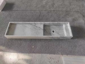 칼라카타 비올라 대리석 독립형 세면대 현대식 광택 마감 주방 빌라 호텔 방수 1년 보증 - Product Image 4