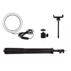 LED Selfie Ring Light for Makeup & Live Streaming Portable 10-Inch Dimmable 5V 13W with Phone Holder - Product Image 4