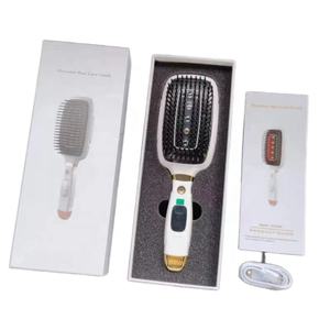 Masseur capillaire électrique 3 en 1 OEM/ODM, peigne pour le cuir chevelu, lumière rouge, stimulateur de croissance des cheveux, <span class=keywords><strong>brosse</strong></span> chauffante pour lisser les cheveux - Product Image 6