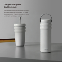 Bouteille d'eau en acier inoxydable en forme de nuage de 18 oz et 24 oz avec poignée, best-seller ODM/OEM sur les marchés européens et asiatiques