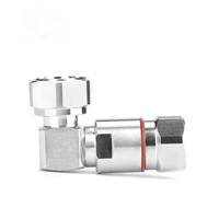 N Typ rechtwinkliger Stecker adapter 1/2 "Flexible Kabel kabel stecker 4,3/10 MINI DIN-Stecker rechtwinkliger HF-Stecker für FTTH-Verwendung