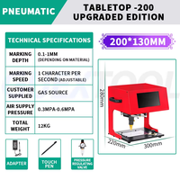 200x13 0mm/300x200mm masaüstü Metal işaretleme makinesi pnömatik küçük kodlama makinesi elektrikli oyma makinesi için plaka
