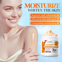 Crème corporelle au curcuma pour le visage et le corps 500g Hydratation intense Anti-âge Éliminateur de taches brunes Soin éclaircissant de la peau Vente en gros