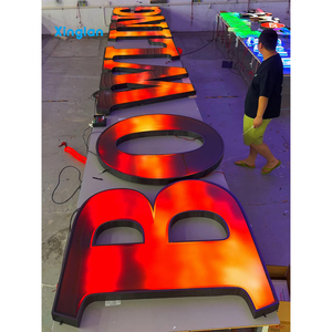 Letrero Luminoso LED RGB 3D Personalizado, Logotipo Comercial de Acrílico Iluminado para Publicidad Exterior y Señalización de Tiendas - Product Image 3