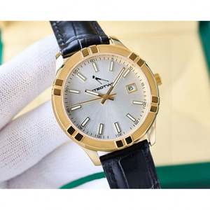 Reloj Mecánico Automático Elegante de Negocios para Hombre, con Correa de Cuero de Lujo, Esfera Simple y Bisel Dorado - Product Image 3