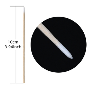 100 bâtonnets de coton avec manche en bois, petite tête pointue pour tatouage des sourcils, maquillage, <span class=keywords><strong>ongles</strong></span>, bâtonnets en bois de 10 cm - Product Image 4