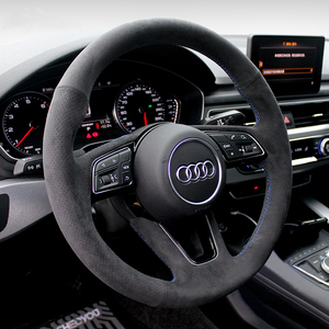 Funda para Volante para Audi <span class=keywords><strong>A1</strong></span> 8X A3 8V 8Y <span class=keywords><strong>Sportback</strong></span> A4 RS 4 B9 8W Allroad A5 8W6 S3 8V S5 Q2 - Product Image 3