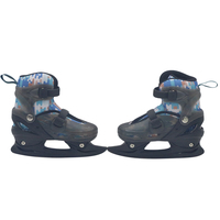 Patins à glace synthétiques réglables pour enfants, pour le patinage artistique et la vitesse sur glace, pour débutants