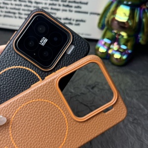 Litchi Texture morbida TPU semplice custodia per telefono aziendale per <span class=keywords><strong>Xiaomi</strong></span> <span class=keywords><strong>13</strong></span> 14 Ultra 15 <span class=keywords><strong>Pro</strong></span> copertura protettiva magnetica con ricarica Wireless - Product Image 2