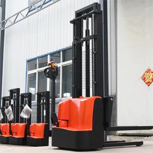 Carretilla elevadora walkie apilador de paletas eléctrico completo carretilla elevadora capacidad de carga 1,5/2ton 4,5/6m apilador de descarga portátil