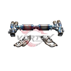 Système d'échappement Valvetronic Vortex Titanium Blue pour Porsche 911 Carrera 991.1 991.2 3.0T avec collecteurs - Product Image 3