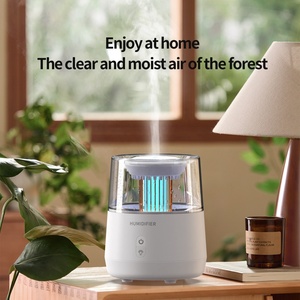 Diffuseur d'arômes ultrasonique le plus récent avec effet pluie et lumière de bougie, machine à parfum pour huiles essentielles - Product Image 2