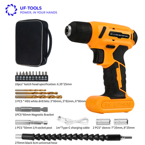 Set di 20 Pezzi: <span class=keywords><strong>Trapano</strong></span> <span class=keywords><strong>Avvitatore</strong></span> a Impatto/<span class=keywords><strong>Trapano</strong></span> Elettrico Ricaricabile Multifunzione con Batteria 8V - Product Image 1