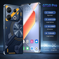 Teléfono GT10 Pro 5G con Batería de Larga Duración de 7000 mAh, Pantalla LED de 7.3 Pulgadas y 120 Hz, Cámara IA de 108 MP, 16 GB + 1 TB, Doble SIM + TF, Carga Rápida de 50 W, Voz