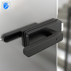 Serrure de porte en verre intelligente Ttlock avec empreinte digitale, carte-clé et déverrouillage par application, pour porte coulissante sans cadre, système de contrôle d'accès - Product Image 5