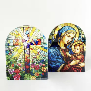 <span class=keywords><strong>Presse</strong></span>-papiers en verre cristal personnalisé en forme d'arche, représentant la Sainte Famille catholique, pour la maison ou les ornements d'église - Product Image 4