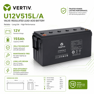 Reston New Original Vertiv Emerson <strong>UPS</strong> <strong>Battery</strong> U12V515LA Computer Room Maintenance-free <strong>Battery</strong> U12V515LA 12V150AH - Product Image 6