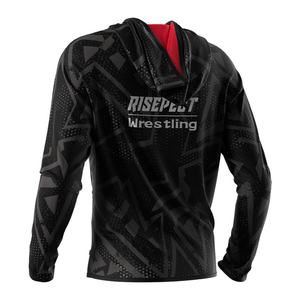 Sudadera con capucha y cremallera unisex de moda para lucha libre, sublimada, al por mayor, para hombre - Product Image 4