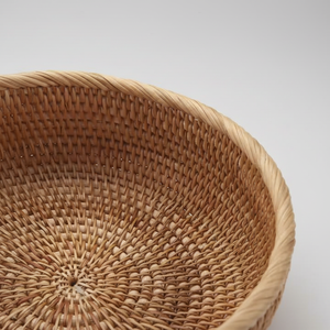 Panier de rangement pour la décoration de la maison, en bambou écologique et en rotin naturel, forme carrée, pour un usage domestique - Product Image 1