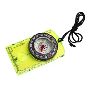 Johold Camping Navigation Acrylic Backpack Compass Professional Field Compass for Map Reading Best Survival Tool