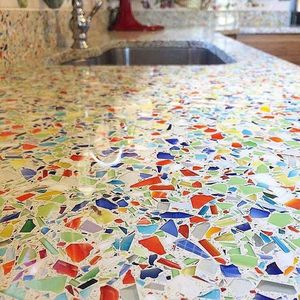 Agrégats décoratifs <span class=keywords><strong>en</strong></span> verre concassé coloré pour terrazzo Verre teinté <span class=keywords><strong>brique</strong></span> et verre <span class=keywords><strong>en</strong></span> vrac Gaz propane et table de foyer - Product Image 5