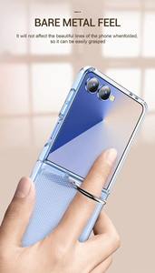 Vente en gros Offre Spéciale 2025 nouvel anneau simple sensation de <span class=keywords><strong>peau</strong></span> laque anti-rayures étui de téléphone à rabat pour Samsung Flip 7 6 5 4 3 - Product Image 5