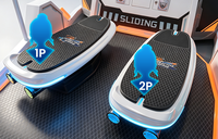 Simulateur de surf en salle VR pour parcs d'attractions, structure métallique, garantie 1 an