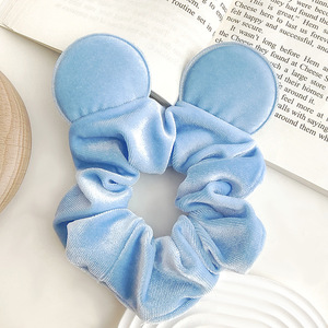<strong>Mouse</strong> Ears Scrunchies Velvet Sparkle Sequin <strong>Minnie</strong> <strong>Bows</strong> Hair Scrunchies Hair Ties Elastic Rubber Bands Ponytail Holders - Product Image 5