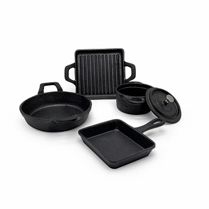 Gang trại vỉ nướng tấm Mini nướng chảo Chảo gang đảo ngược vỉ nướng - Product Image 6