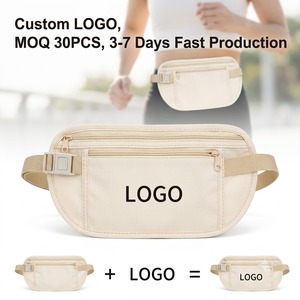 Individuelles Logo, Geringe Mindestbestellmenge 30 Stück, Schlanker Reise-Geldgürtel, Versteckte Hüfttasche, Wasserdichte Lauftasche für Reisepass und Telefonsicherheit - Product Image 1