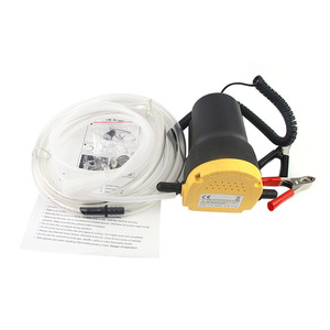 12V 60W Electric Diesel Fuel Transfer <b>Pump</b> For Cars Motorboats Boats <b>Black</b> Yellow - Product Image 5