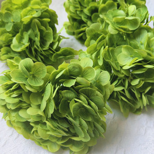 Fiore di Ortensia Artificiale in Lattice di Alta Qualità, Realistico al Tatto, Bianco e Verde, per Decorazioni Matrimoniali e Domestiche - Product Image 6